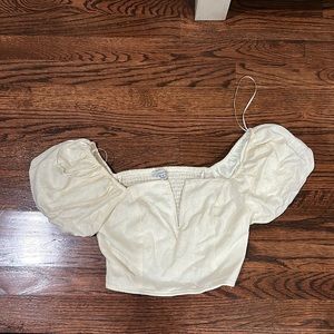 NEVER WORN CREAM TOP!